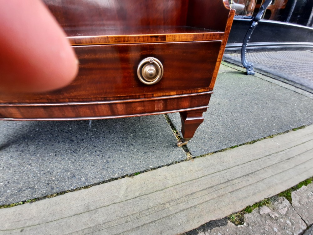 Early 20thC Mahogany Waterfall Bookcase View VI