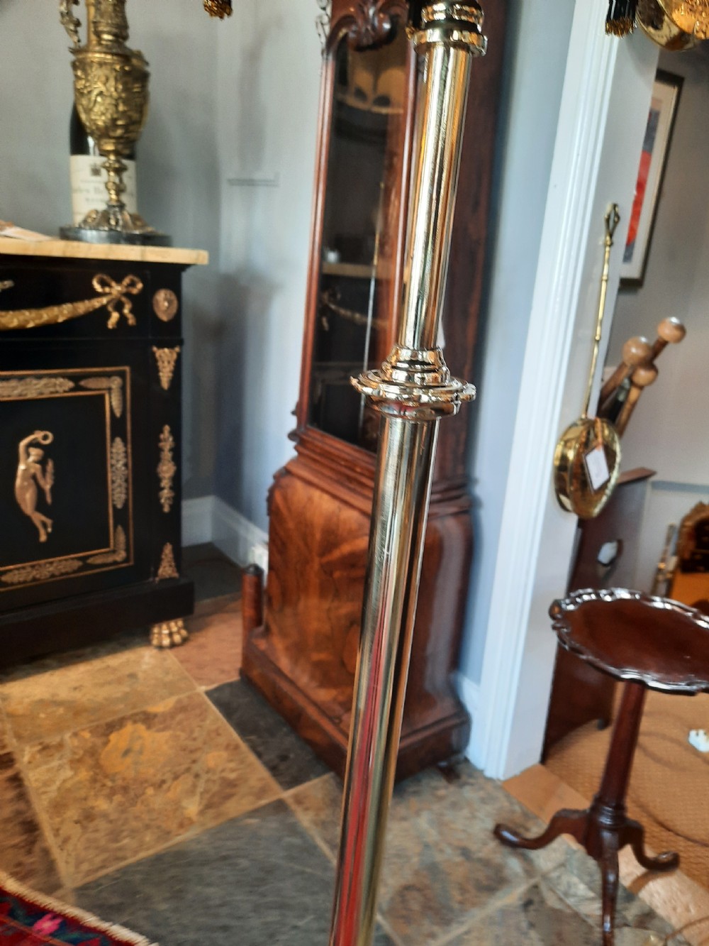 Early 20thC Brass Adjustable Standard Lamp View IV
