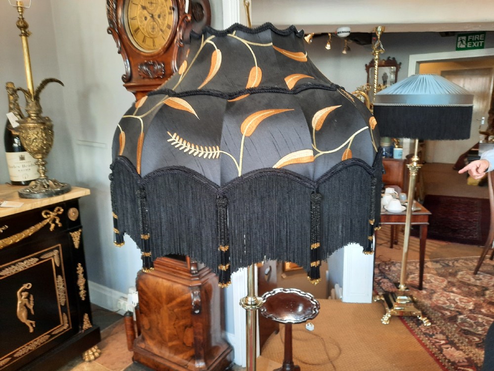 Early 20thC Brass Adjustable Standard Lamp View V