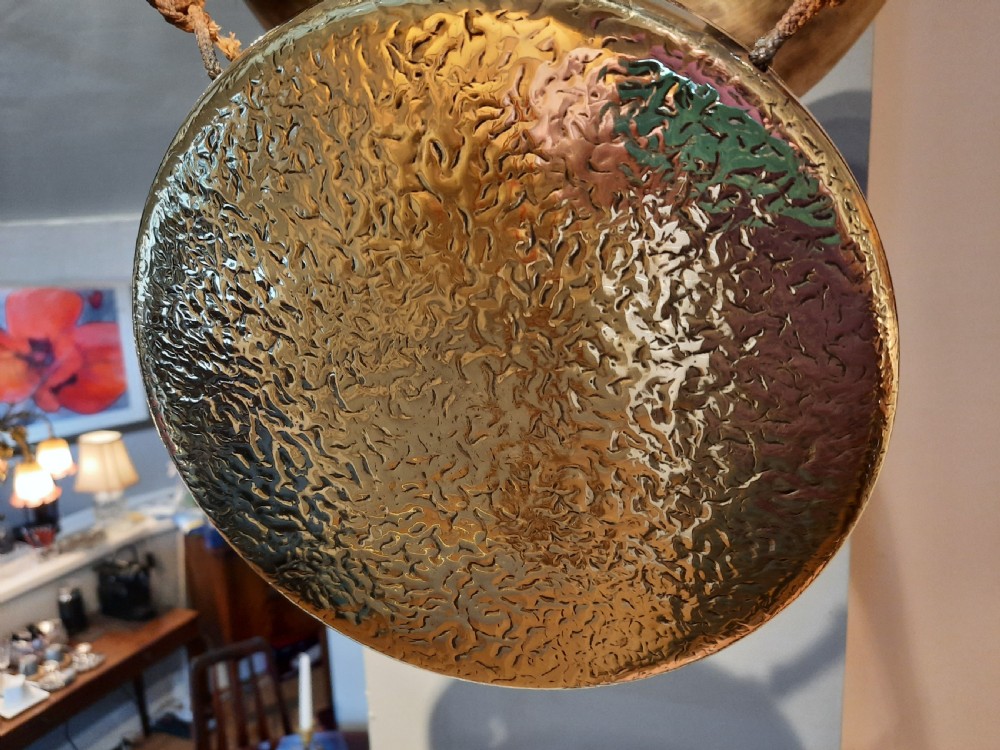 Late 19thC Brass Dinner Gong View V