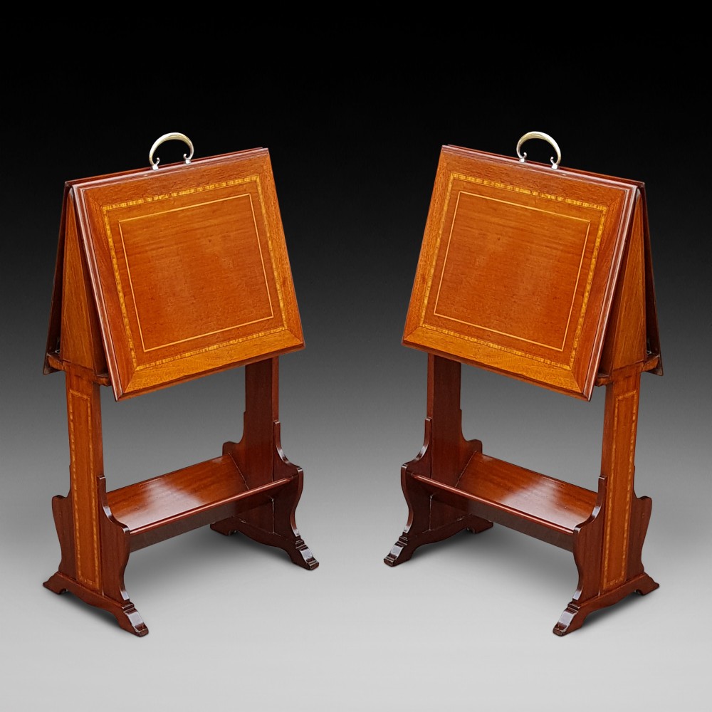 Matched Pair of Edwardian Music Canterburys 