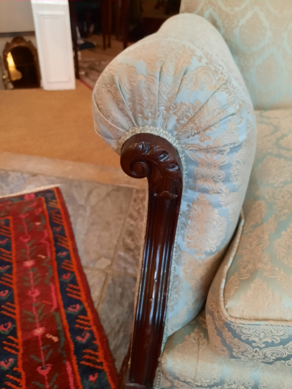 Victorian Mahogany Framed Sofa View III