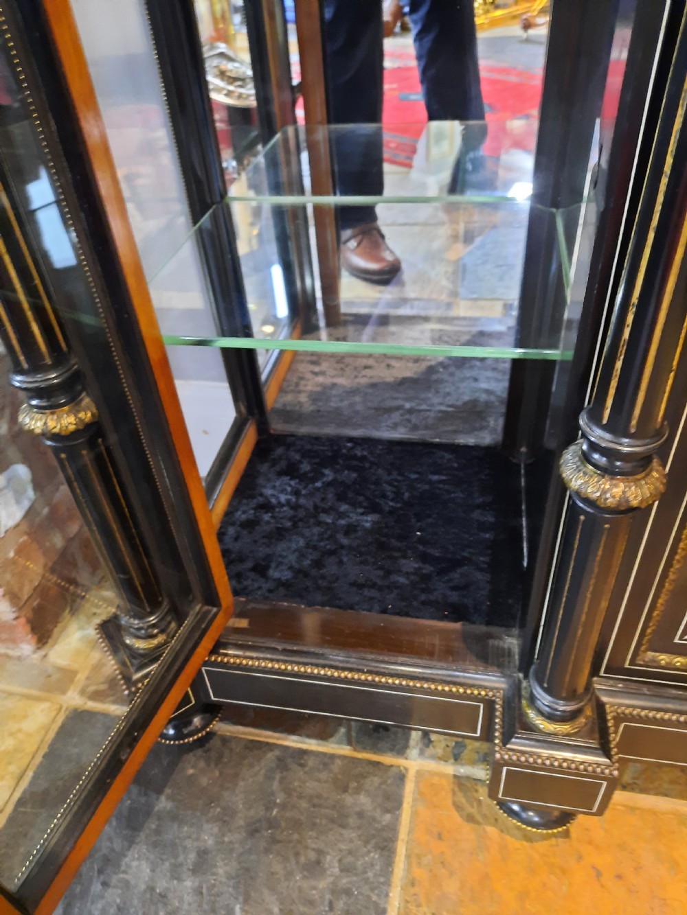 Victorian Ebonised Credenza with Jasperware Plaques View V