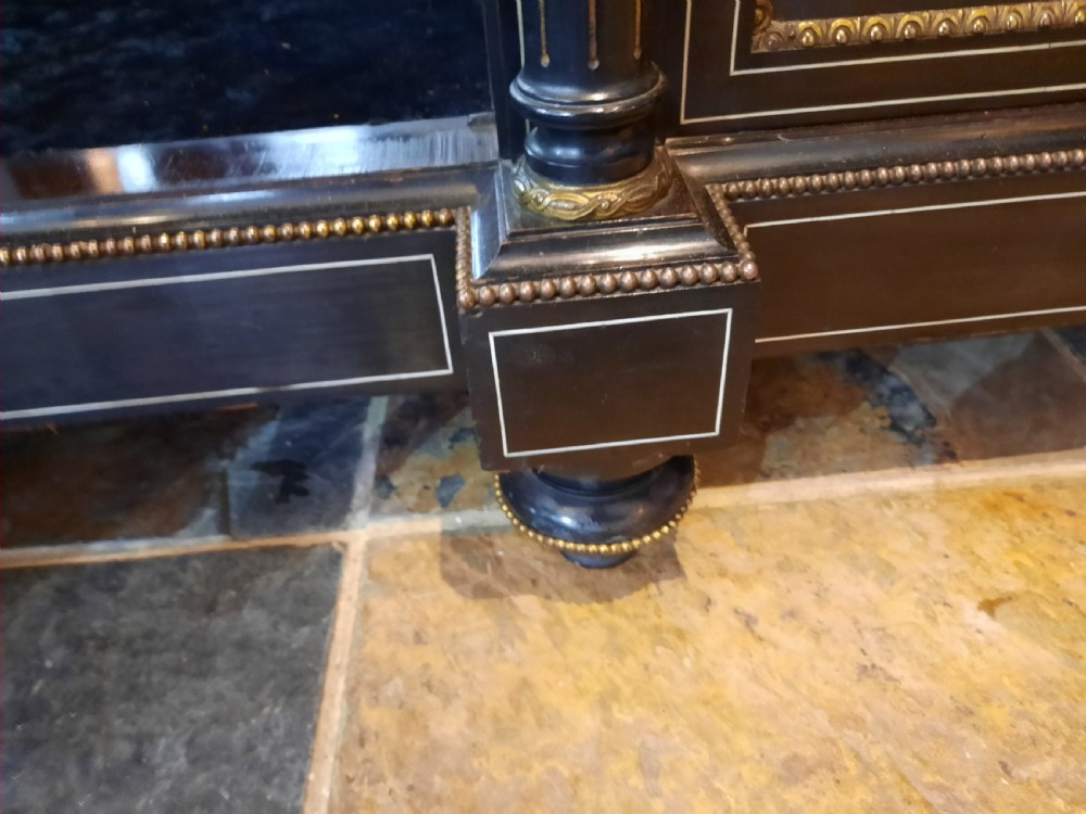 Victorian Ebonised Credenza with Jasperware Plaques View VIII