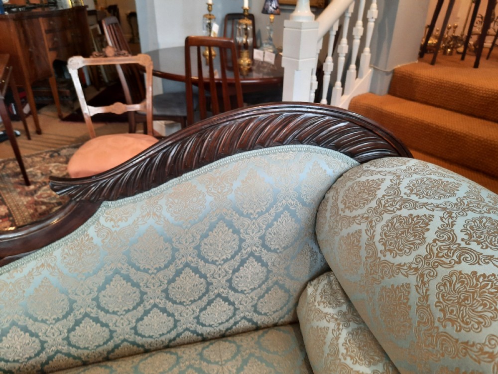 William IV Mahogany Chaise Longue View III