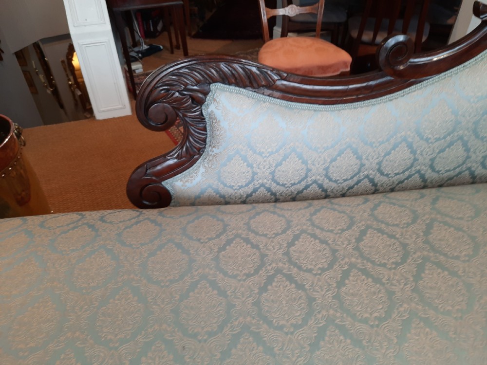William IV Mahogany Chaise Longue View IV