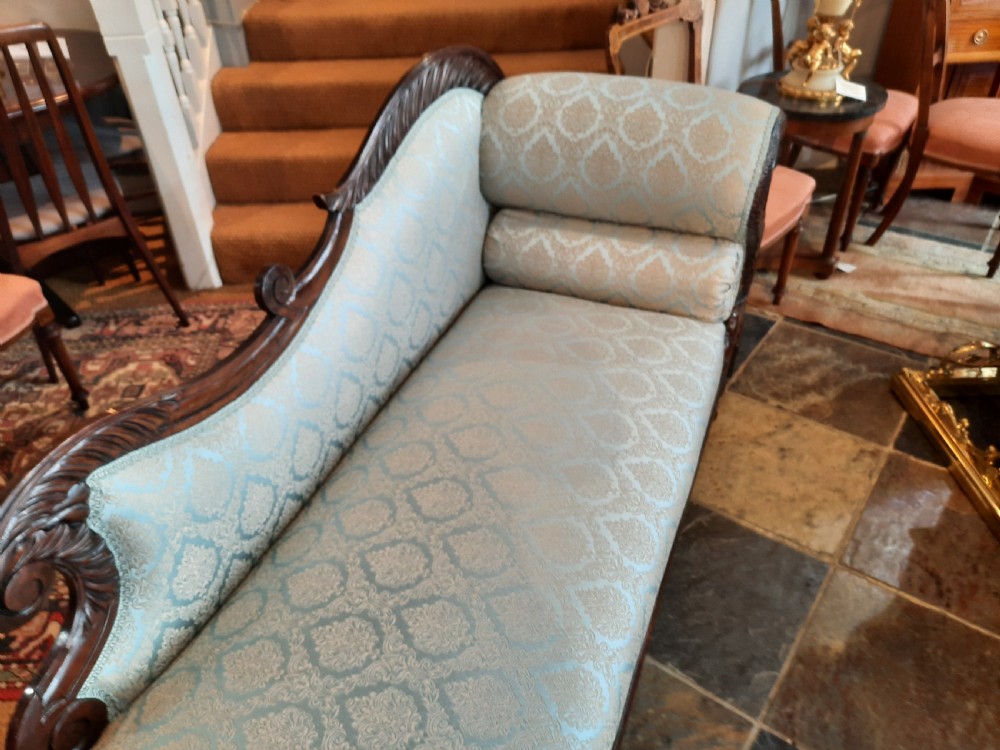 William IV Mahogany Chaise Longue View VI