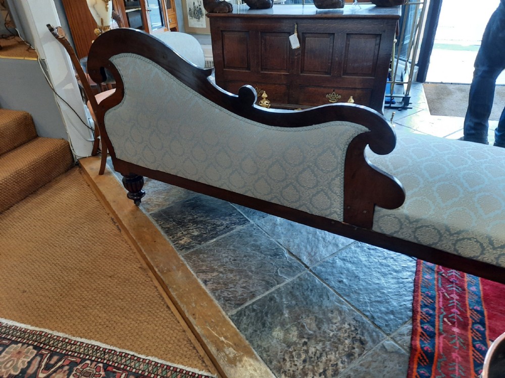 William IV Mahogany Chaise Longue View VII