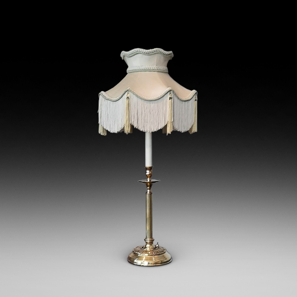 Slim Victorian Brass Candlestick