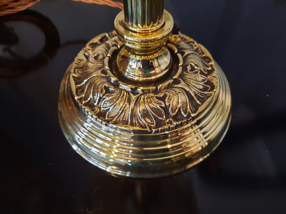 Slim Victorian Brass Candlestick View II