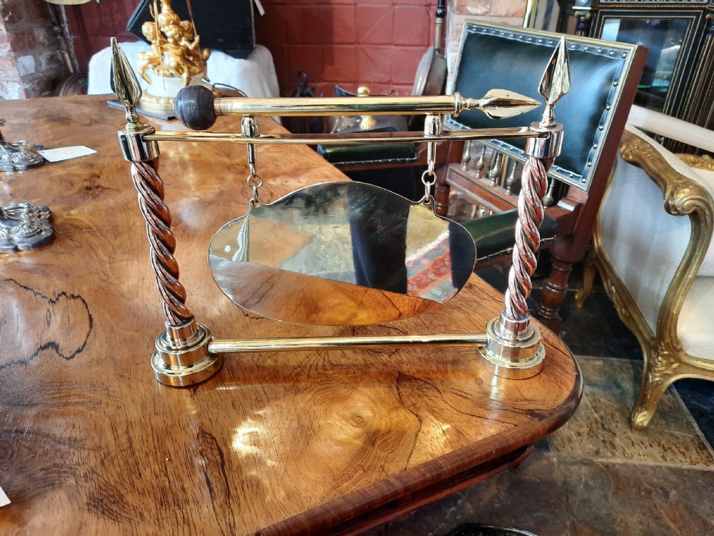 Arts and Crafts Copper and Brass Gong View II