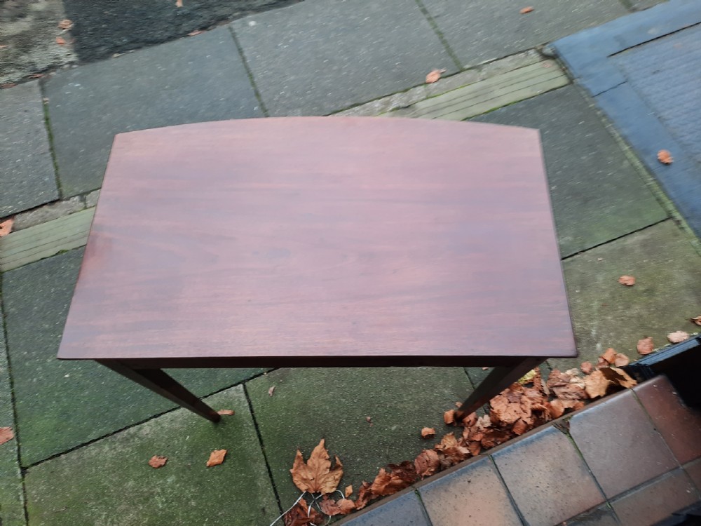 Late Georgian Bow Fronted Mahogany Hall Table View III
