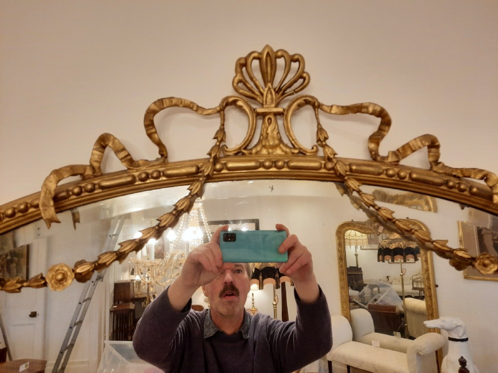 Late 19thC Gilt Framed Oval Wall Mirror View V