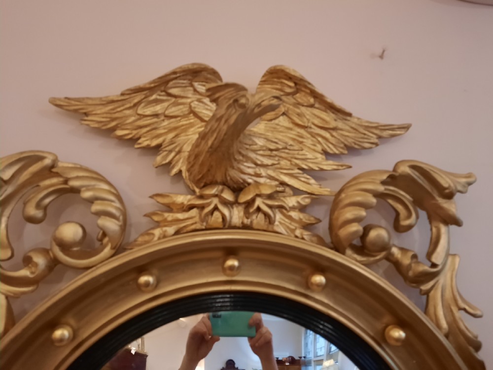  Late 19thC Convex Wall Mirror  View II
