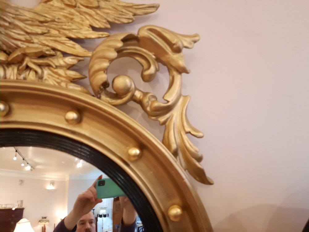  Late 19thC Convex Wall Mirror  View III