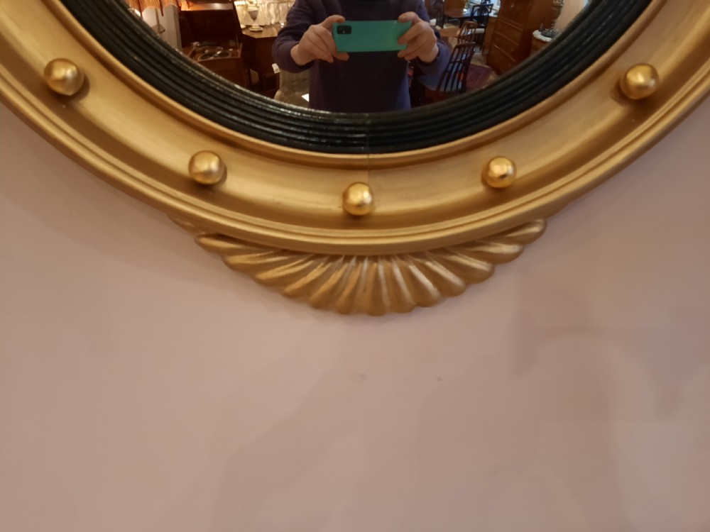  Late 19thC Convex Wall Mirror  View IV