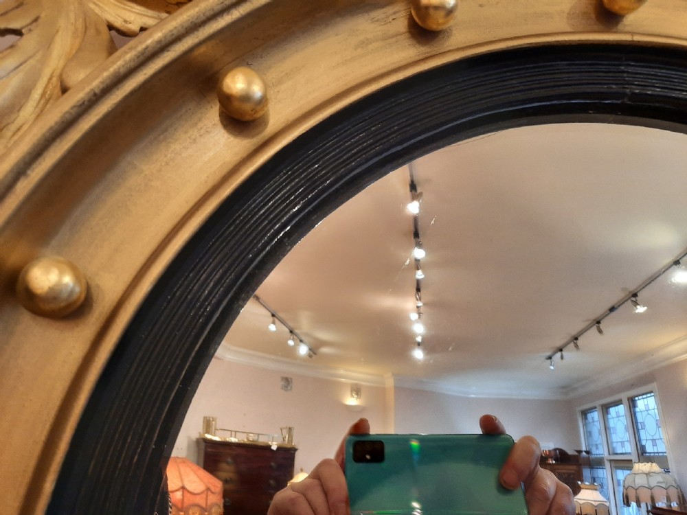  Late 19thC Convex Wall Mirror  View VI