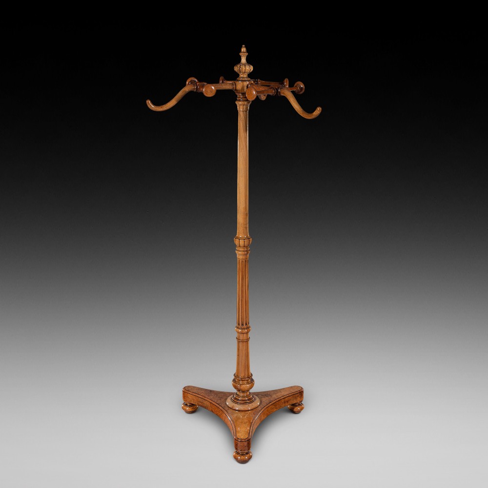 Walnut Hat and Coat Stand