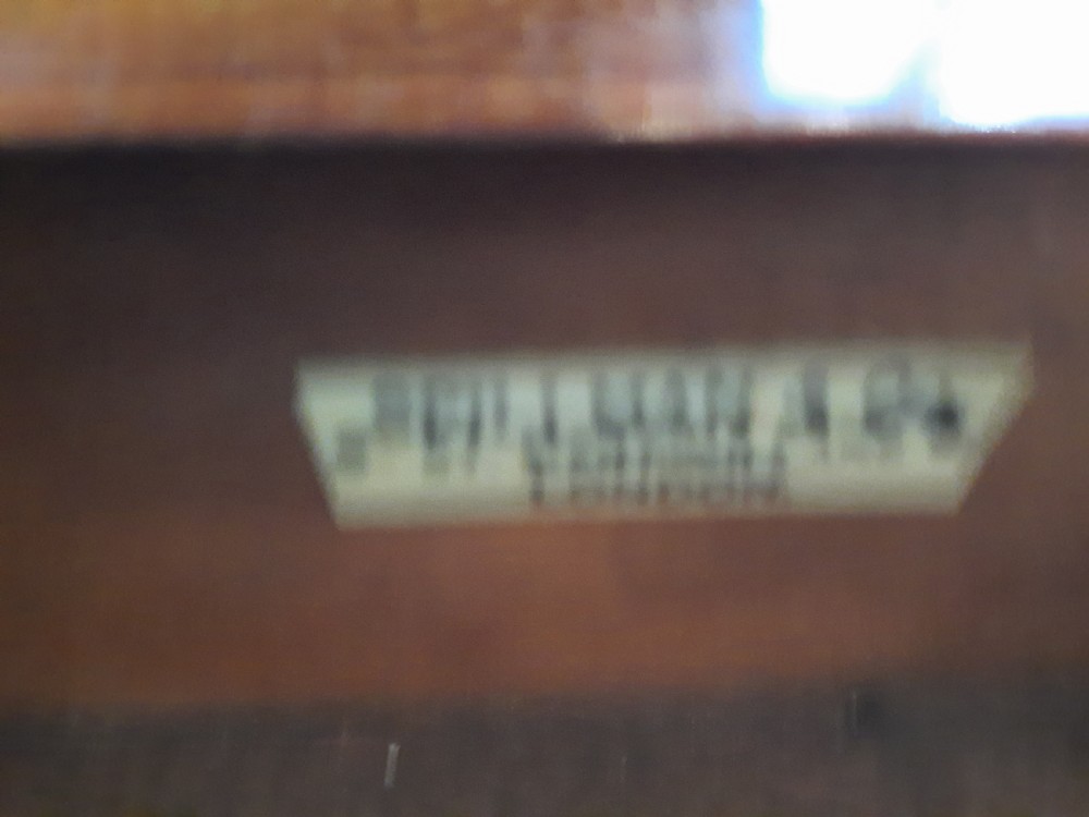 Edwardian inlaid mahogany rectangular writing table View VI