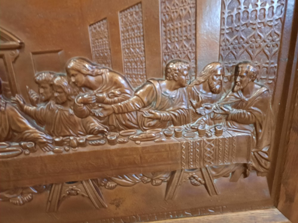 Coalbrookdale Cast Iron Relief of The Last Supper View III