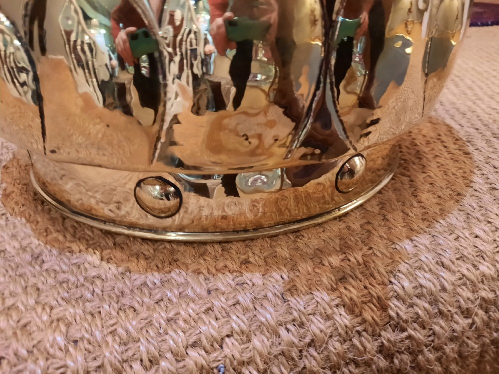19thC Brass Log Bucket View V