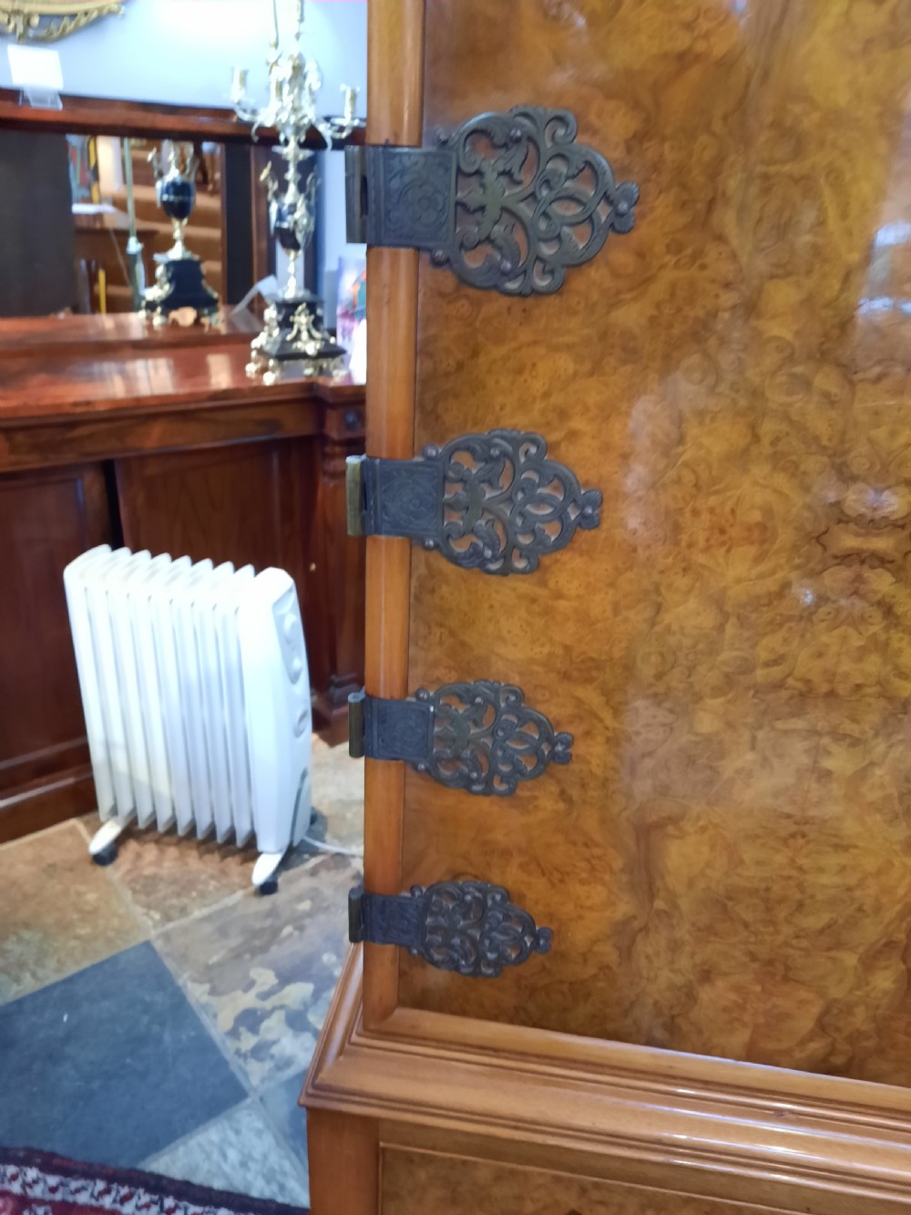 Burr Walnut Cocktail Drinks Cabinet View XI