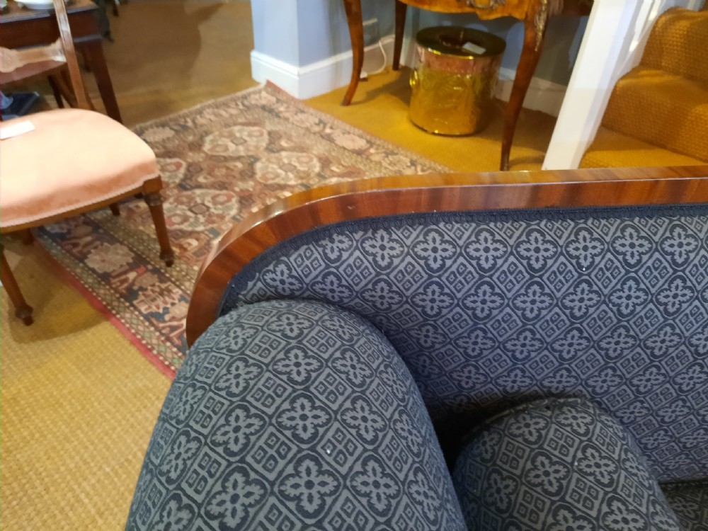 William IV Carved Mahogany Three Seater Sofa View III