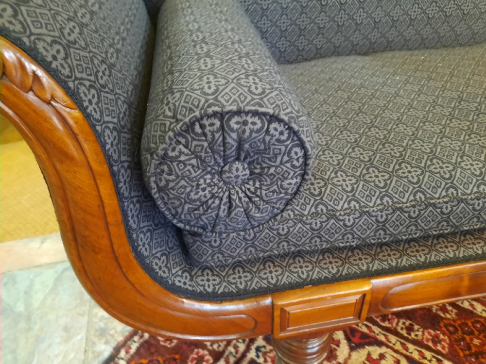 William IV Carved Mahogany Three Seater Sofa View IV