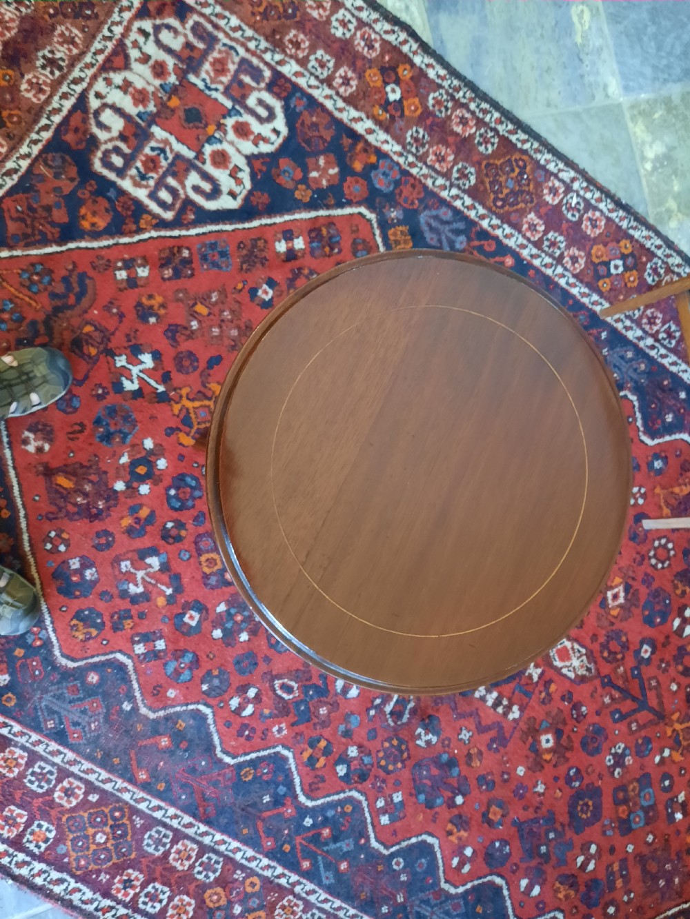 Edwardian Torchere Mahogany Plant Stand View II