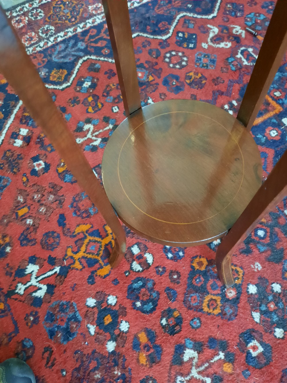 Edwardian Torchere Mahogany Plant Stand View III