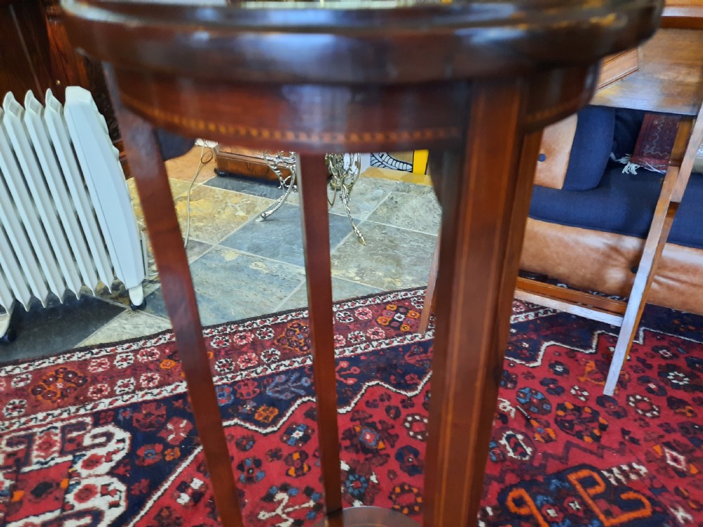 Edwardian Torchere Mahogany Plant Stand View IV