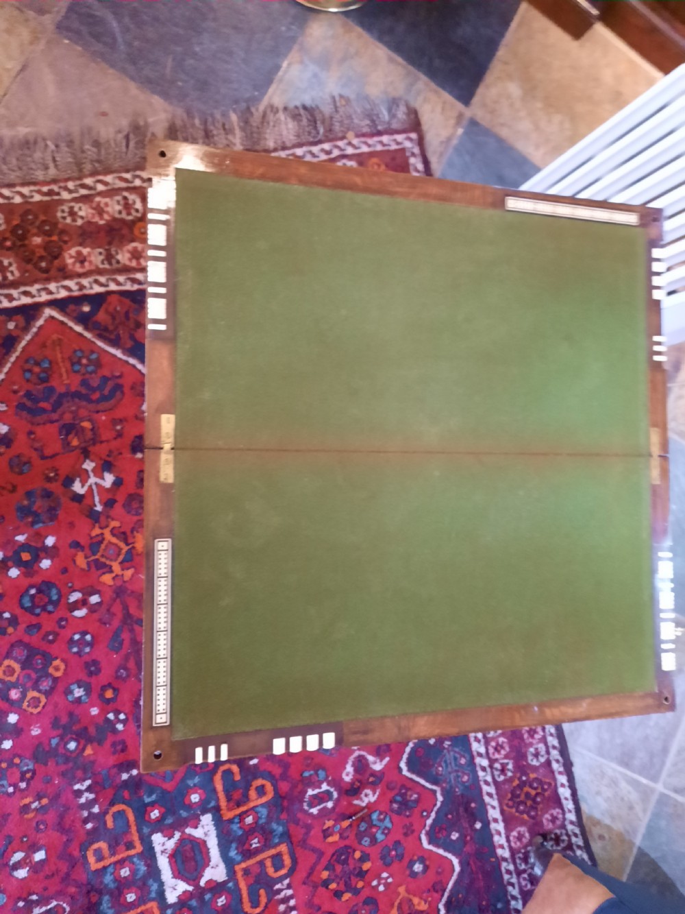 Late Victorian Folding Oak Card Table View II