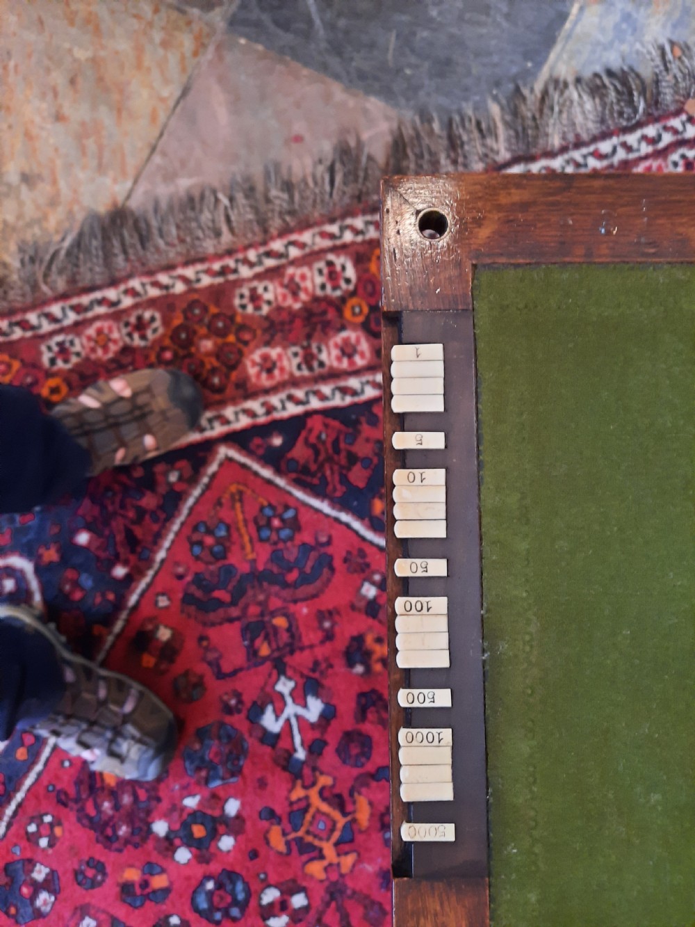 Late Victorian Folding Oak Card Table View III