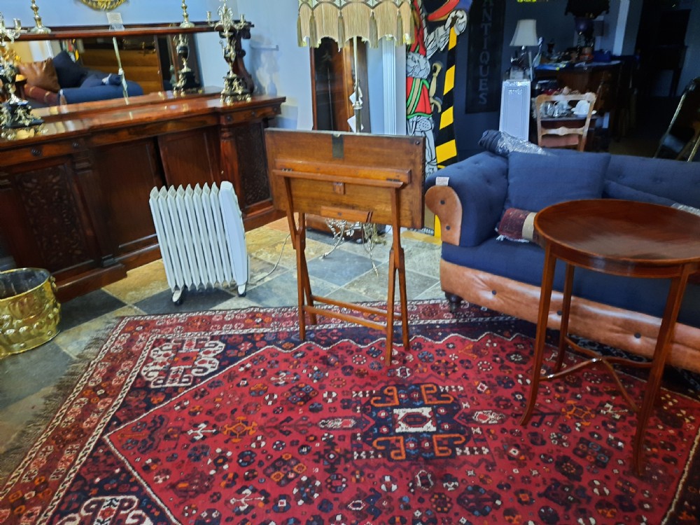 Late Victorian Folding Oak Card Table View VI
