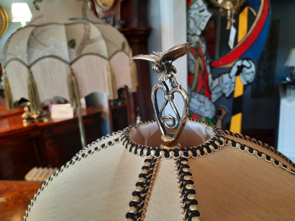Early 20thC brass table lamp View VII