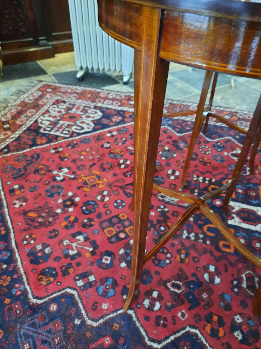 Pair of Edwardian Mahogany Side Lamp Tables View V