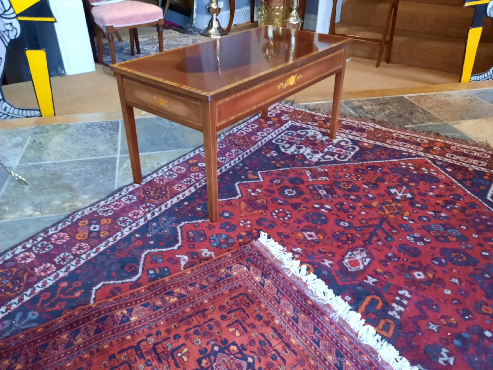 Edwardian Mahogany & Inlaid Coffee Table View II