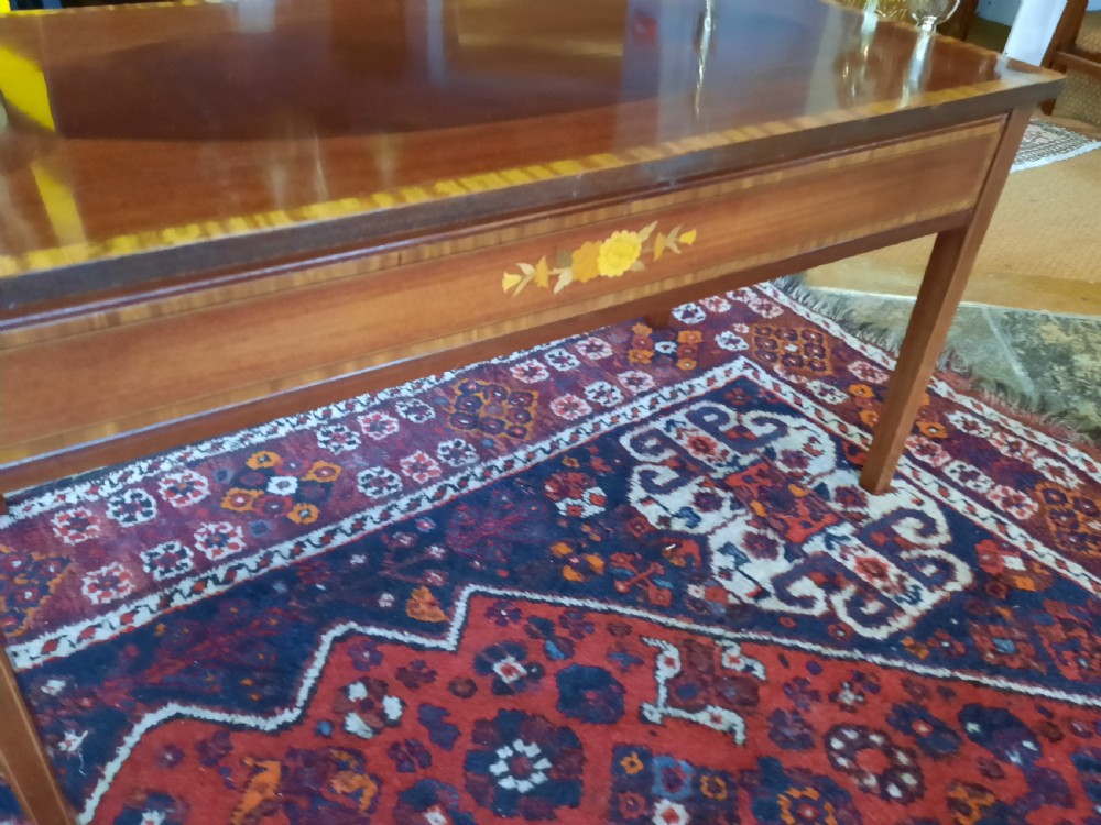 Edwardian Mahogany & Inlaid Coffee Table View IV