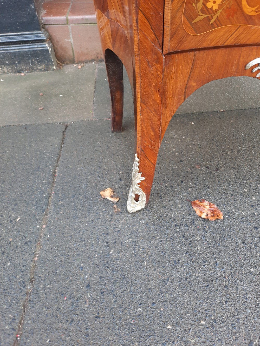 French marquetry inlaid secretaire abattant View VI