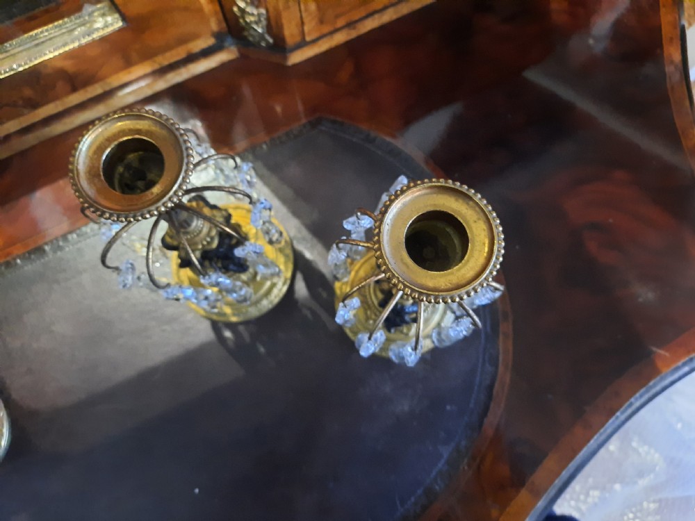 Pair of Regency Gilt Bronze Lustres View V