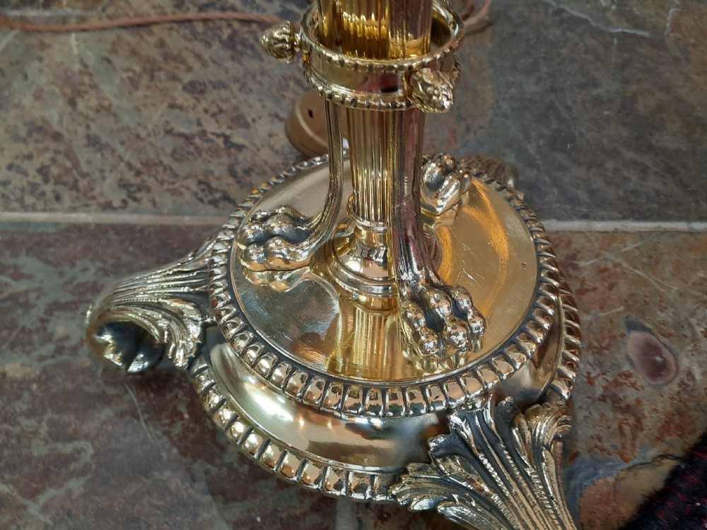 Early 20thC Brass Standard Lamp View V