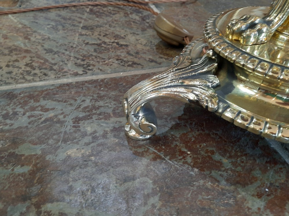 Early 20thC Brass Standard Lamp View VIII