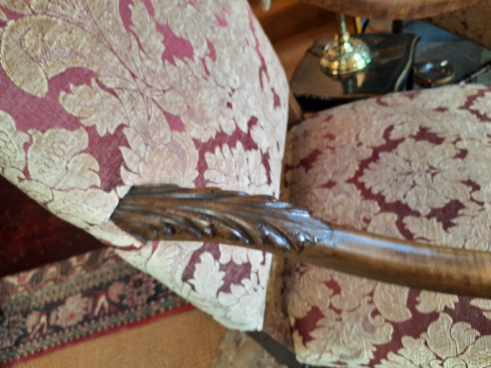 Pair of Victorian Carved Oak Throne Chairs View VI