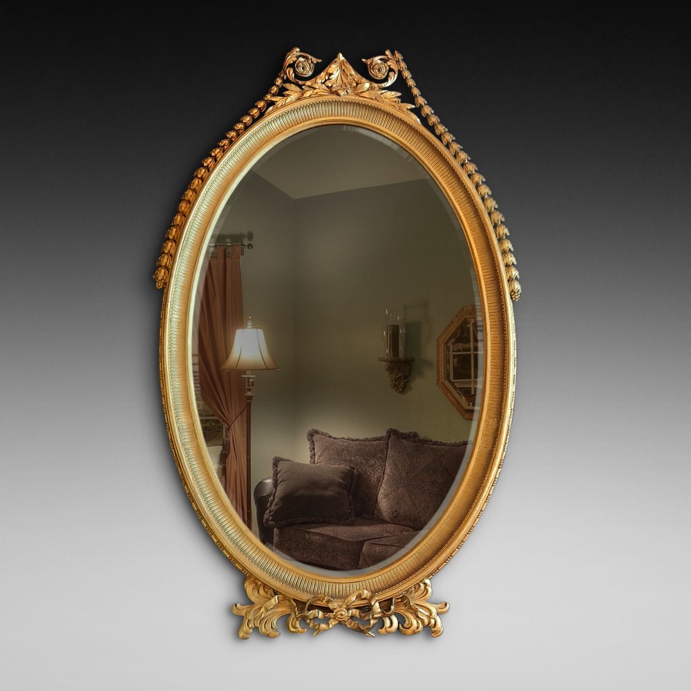 Late Victorian Adam Revival Gilt Mirror