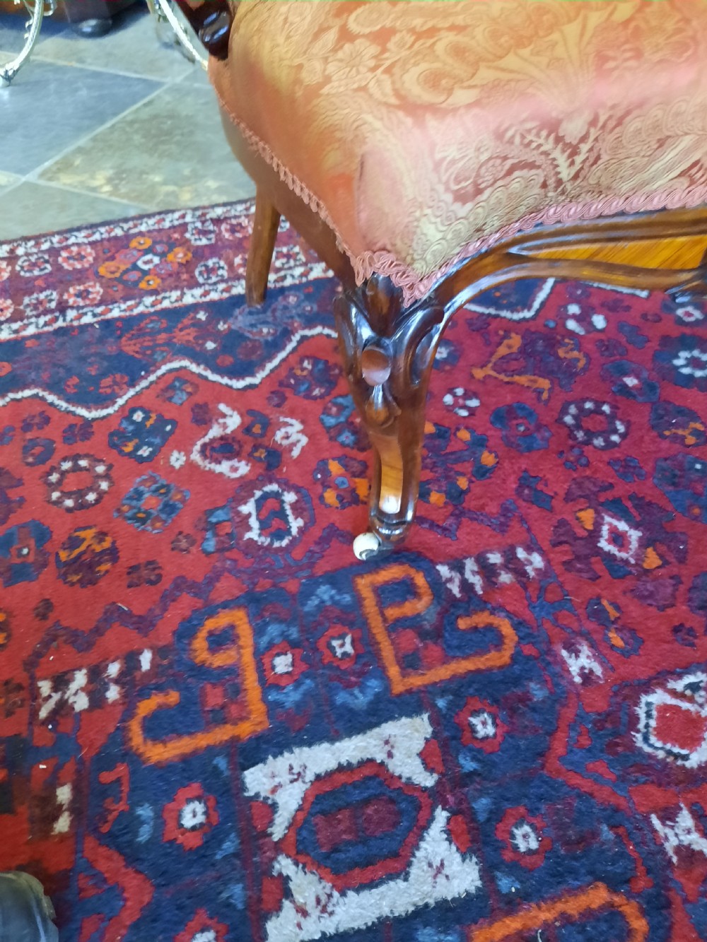 Victorian Mahogany Nursing Chair View III