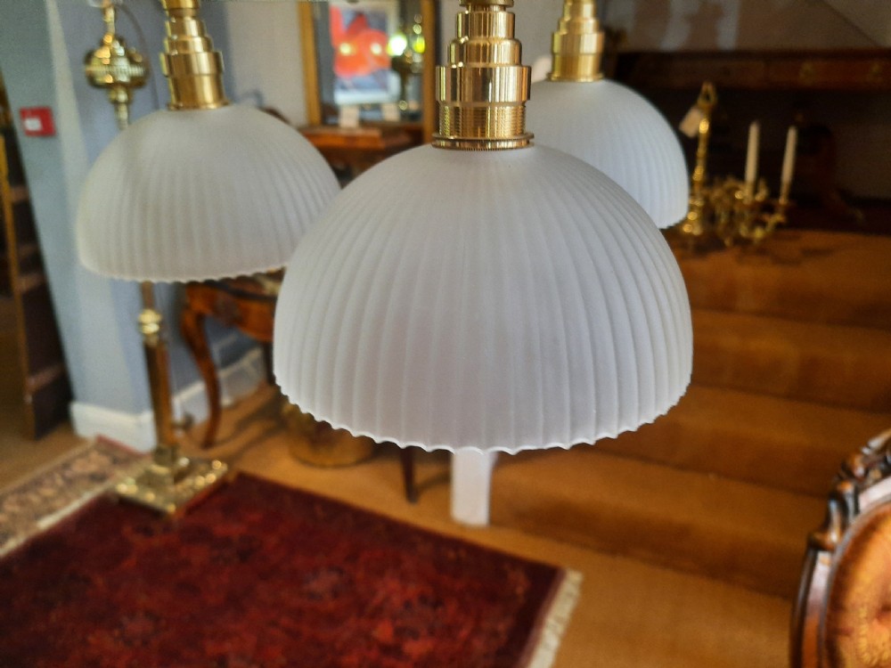 Early 20thC Brass Chandelier  View VI