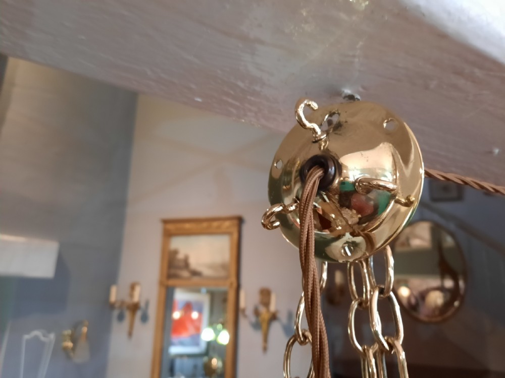 Early 20thC Brass Chandelier  View VII
