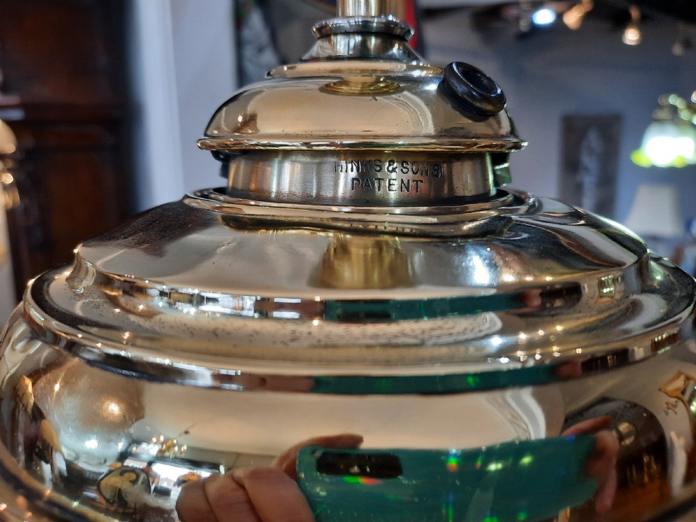 Late 19thC Brass Extending Standard Oil Lamp View VII