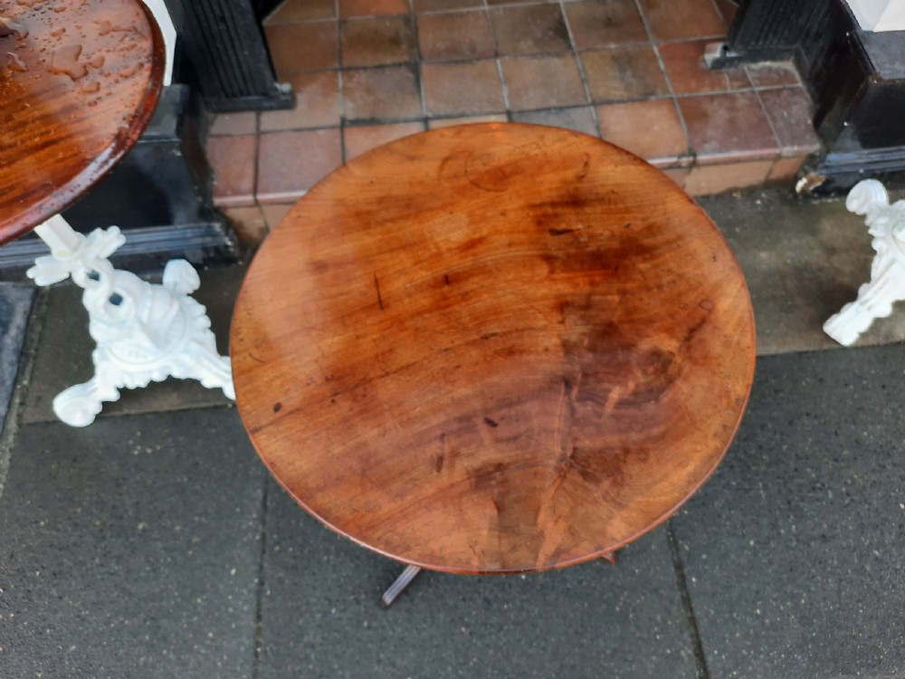 Early 19thC Mahogany Tripod Table View II