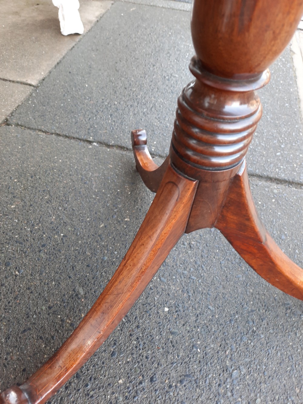 Regency Mahogany Tripod Wine Table View V